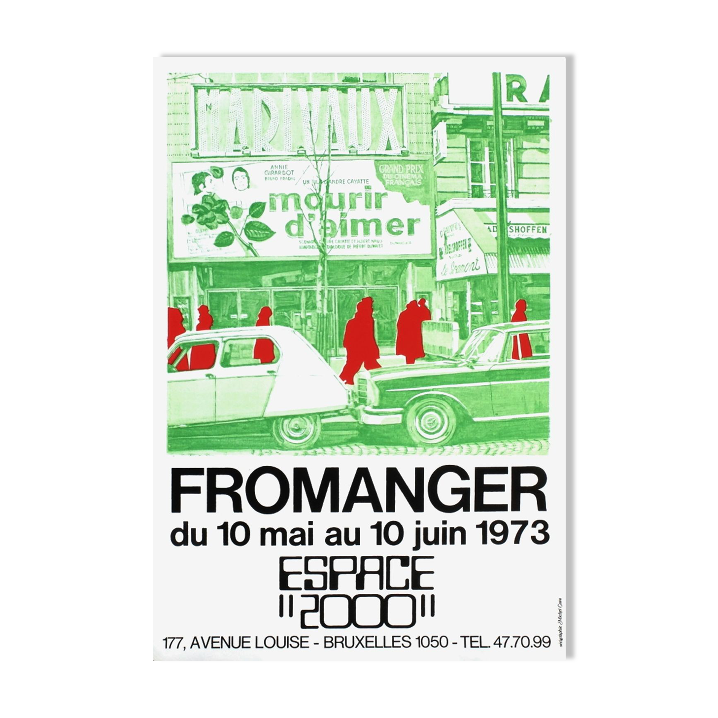 Vintage poster gérard fromanger 1973