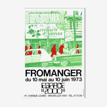 Affiche vintage Gérard Fromanger 1973