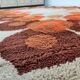 Tapis pop art vintage années 70 Space age pure laine