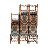 8 Louis XIII sheepbone chairs