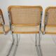 Ensemble de 5 chaises Cesca vintage par Marcel Breuer