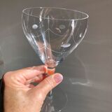 Verre à vin Art Déco en cristal