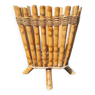 Cache pot en rotin