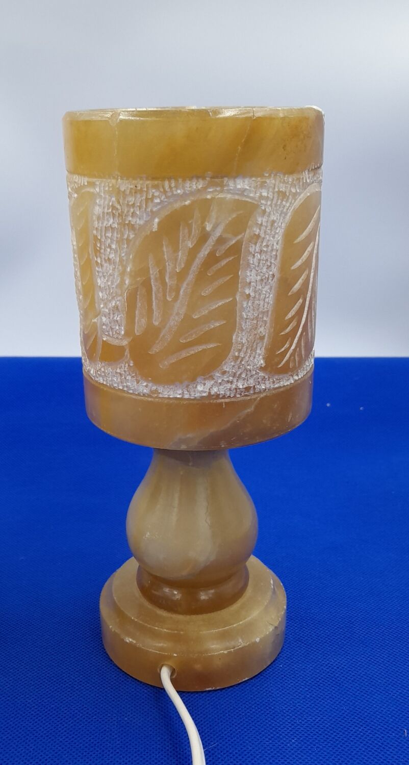 Alabaster bedside lamps