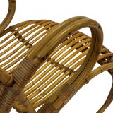 Vintage Rattan Chair Dirk Van Sliedregt Rohe Noordwolde 1960