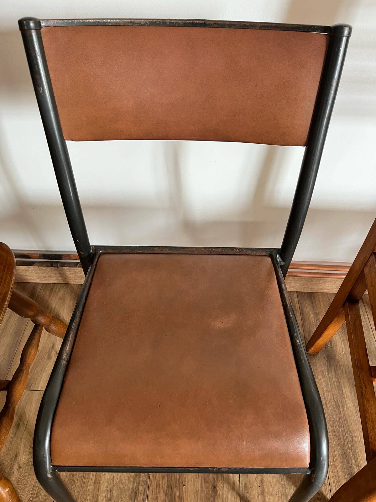 Set of 4 mismatched chairs