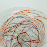 loetz klostermühle art deco glass VASE or bowl 1930s orange red purple white