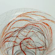 loetz klostermühle art deco glass VASE or bowl 1930s orange red purple white