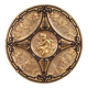 19th century gilded wooden shield signed F. Barbedienne Paris