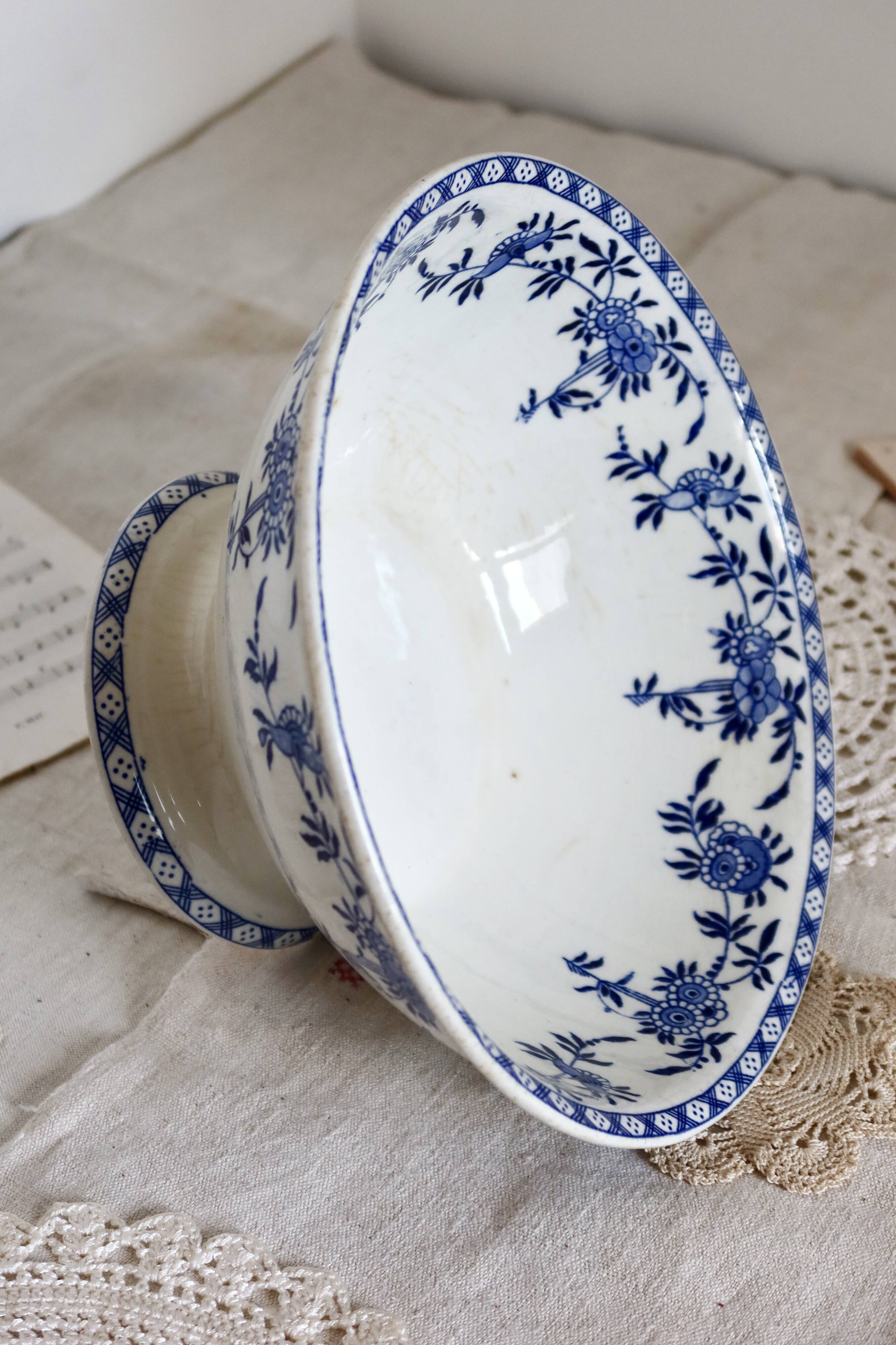 Saladier antique - Rare porcelaine de Dresde