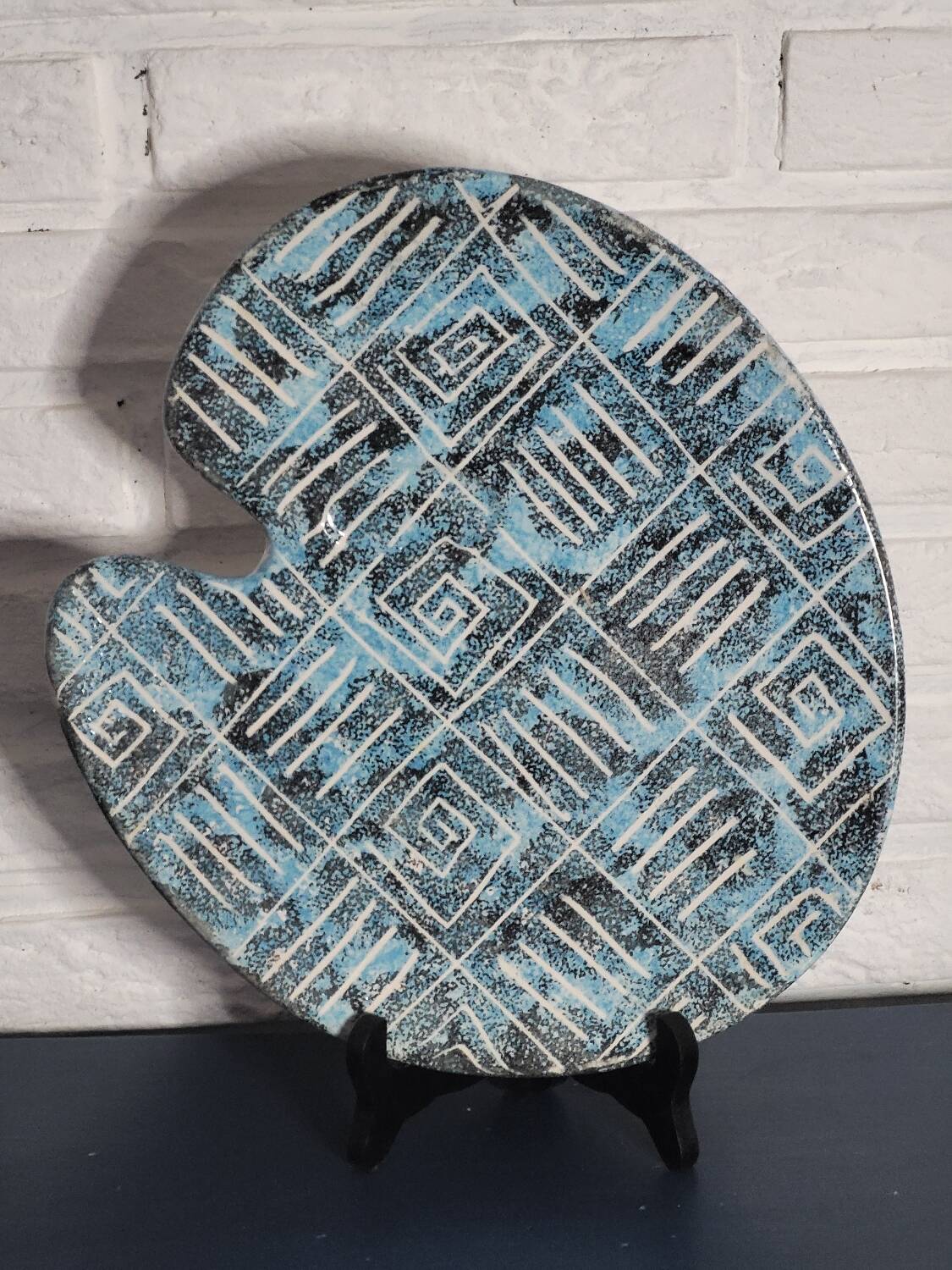 Plateau palette bleu