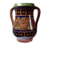Large Moroccan vase from Safi, polychrome terracotta with two handles, from the 1950s to 1970s.