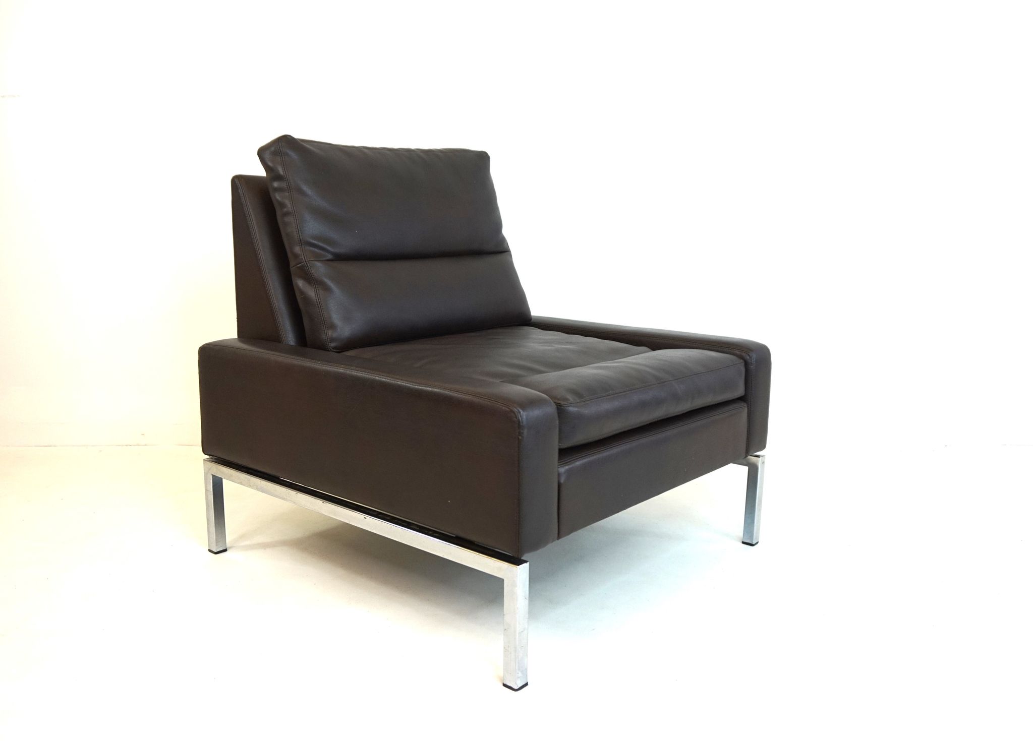 Fauteuil en cuir Wilkhahn Série 800 par Hans Peter Piel
