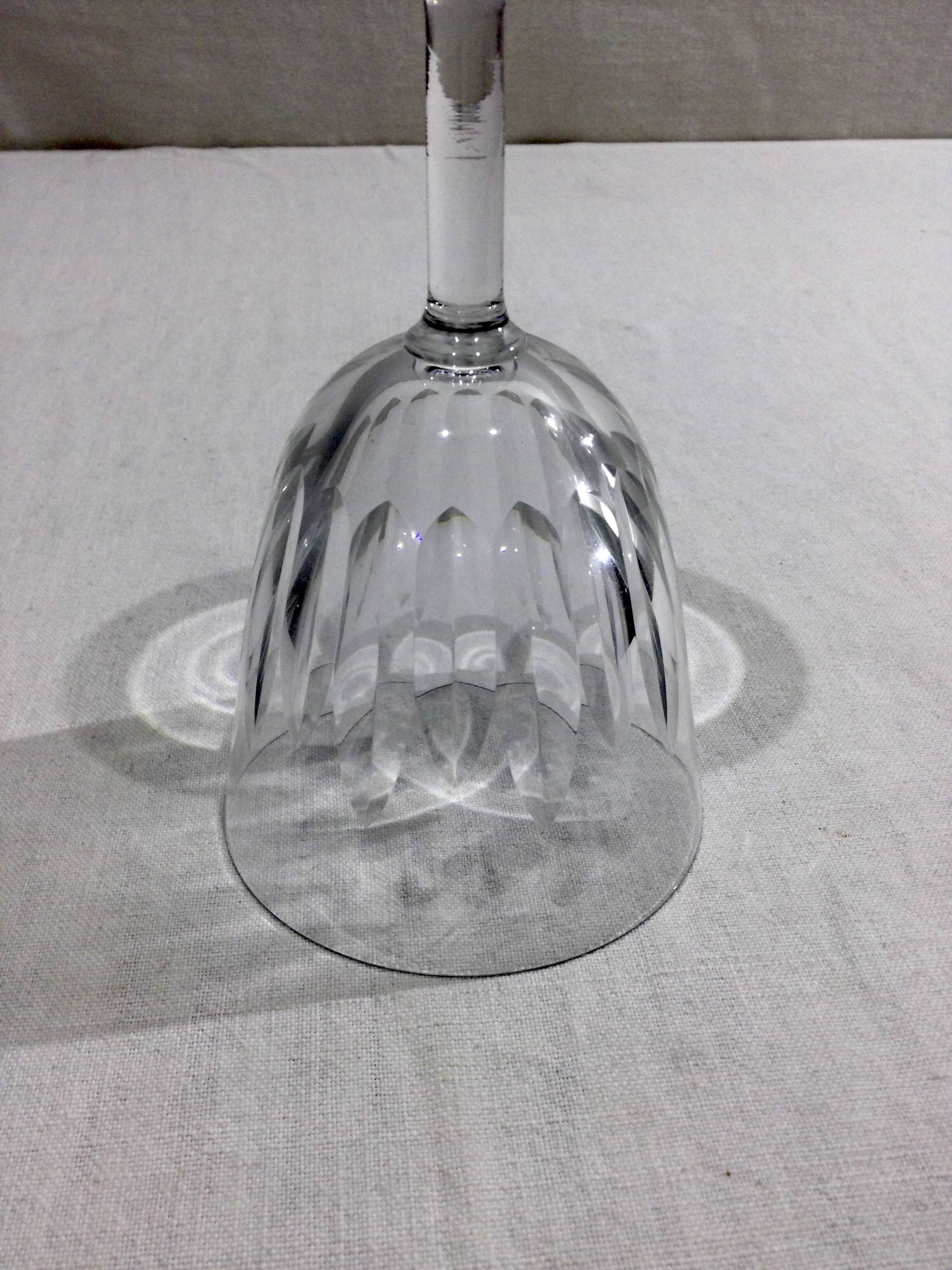 Baccarat – 12 white wine glasses in Baccarat Crystal Casino Model