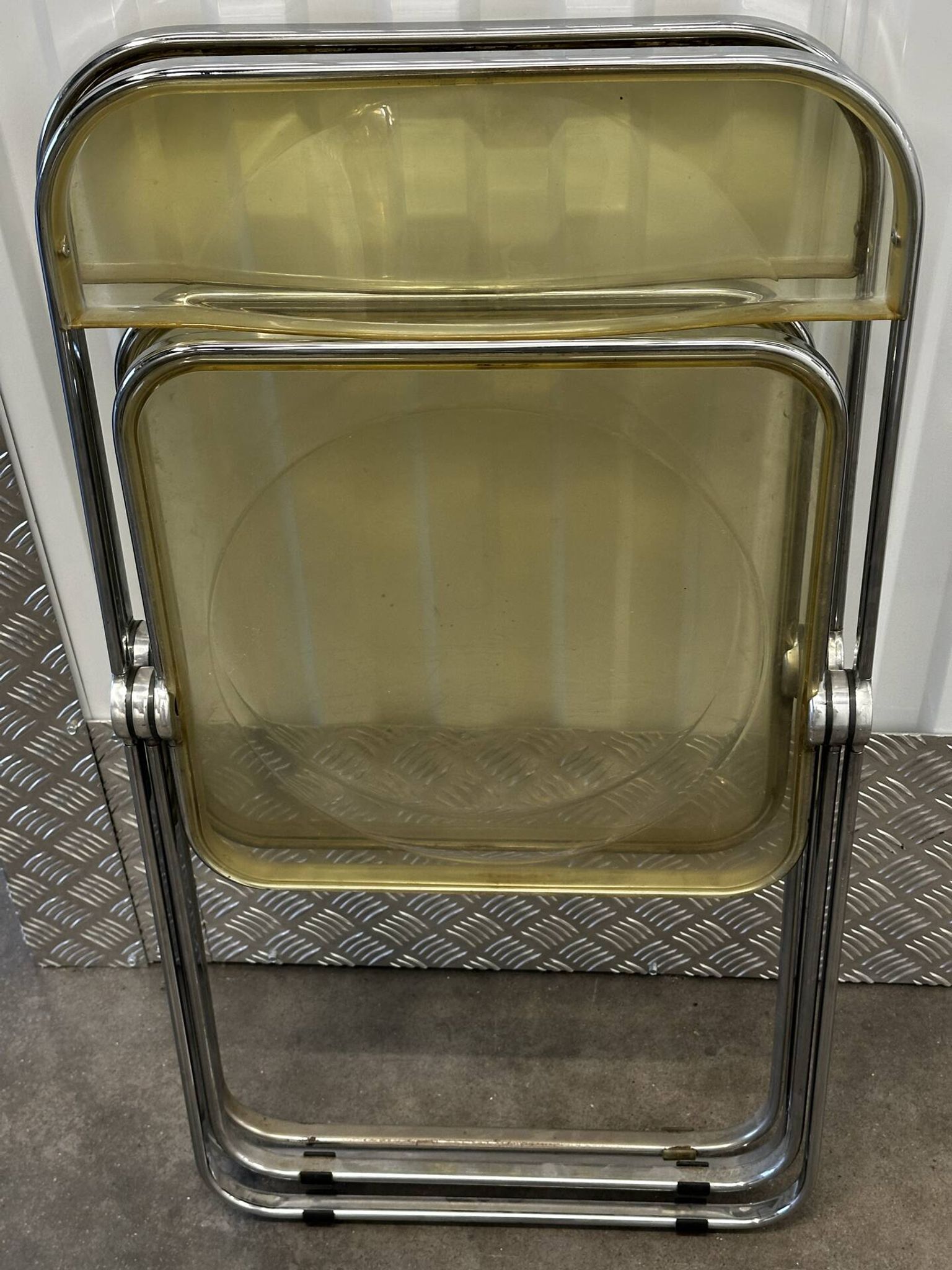 Suite de 3 chaises pliantes Plia par Giancarlo Piretti pour Castelli