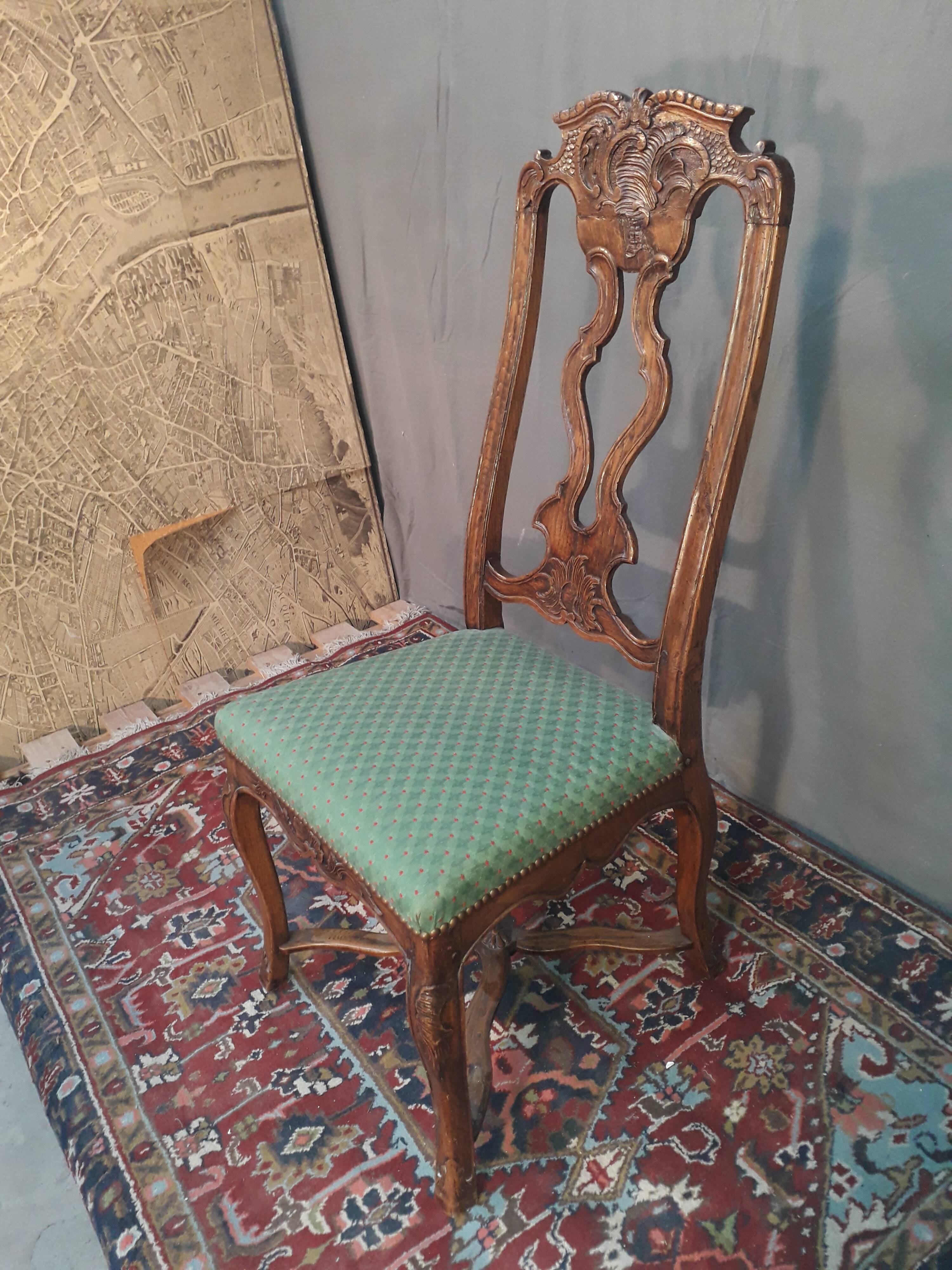Carved Dutch chair