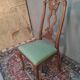 Chaise hollandaise sculpté