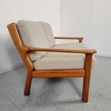 Juul Kristensen 2-seater teak sofa for Glostrup, Denmark 1960s