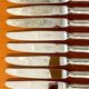 Christofle marly 12 marly knives 19.5 cm superb condition