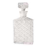 Rectangular crystal whiskey decanter