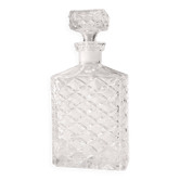 Rectangular crystal whiskey decanter