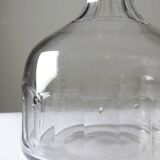 Antique wine decanter, faceted cut crystal