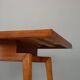 Table en chêne des années 1960 avec plateau coloré