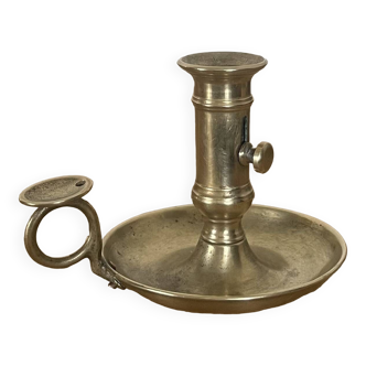 Solid brass candle holder