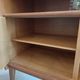 Vintage glass front sideboard from the 1950s - 1960s