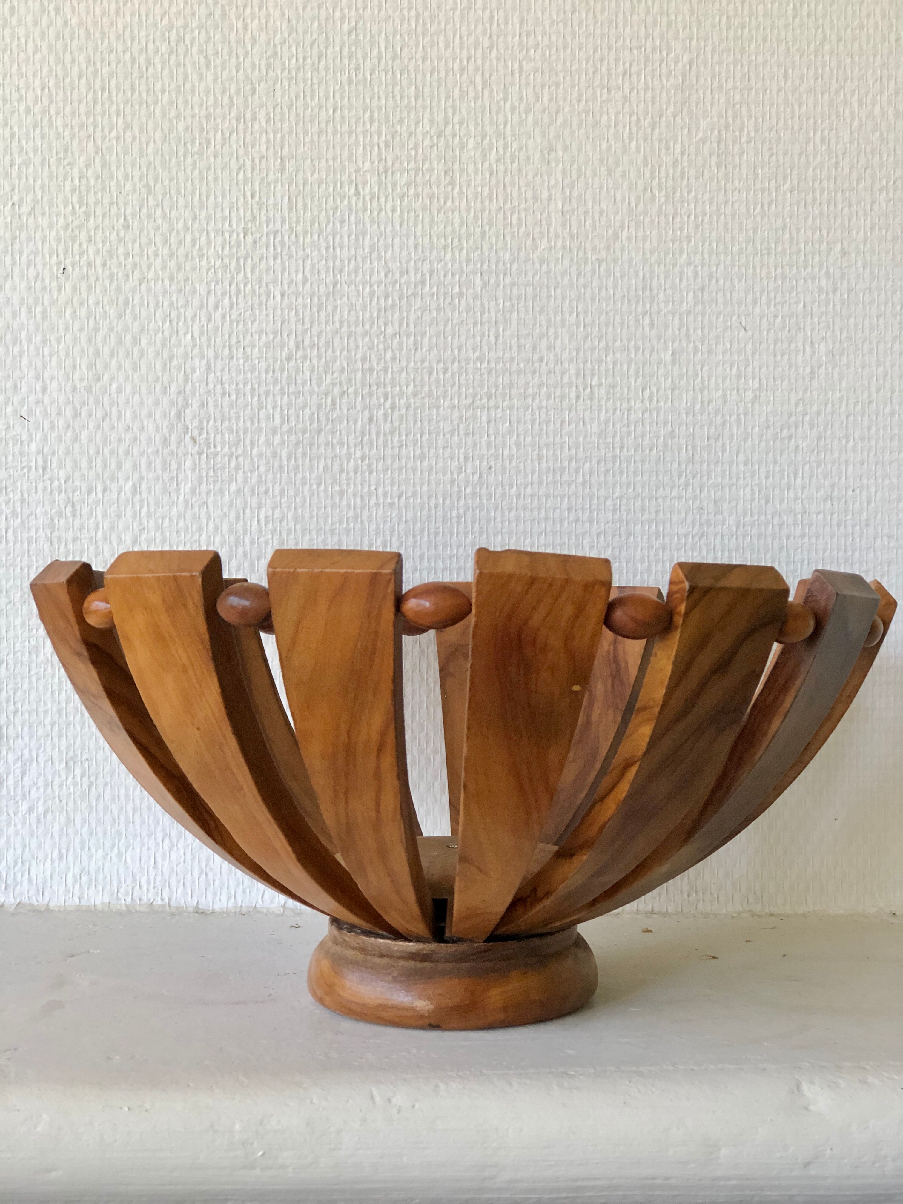 Wooden fruit basket