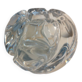 Vase boule des années 50 en cristal