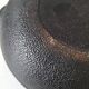 Black grooved cast iron teapot – Japanese Zen style