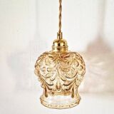 Vintage amber portable lamp