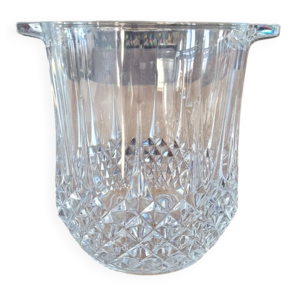 Seau à champagne en verre ciselé