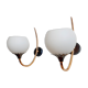 Paire d 'appliques années 60