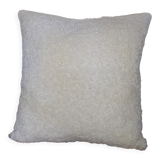 Off-white buckle cushion
