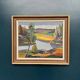 Original Swedish Oil on Panel - "Natural Landscape" by Frans Rase (1913-1994) - Signed - Vintage & Framed - 56 × 48 cm (22" × 18.9")