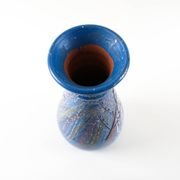 Blue ceramic vase, Danish design, 1970s, made in Denmark