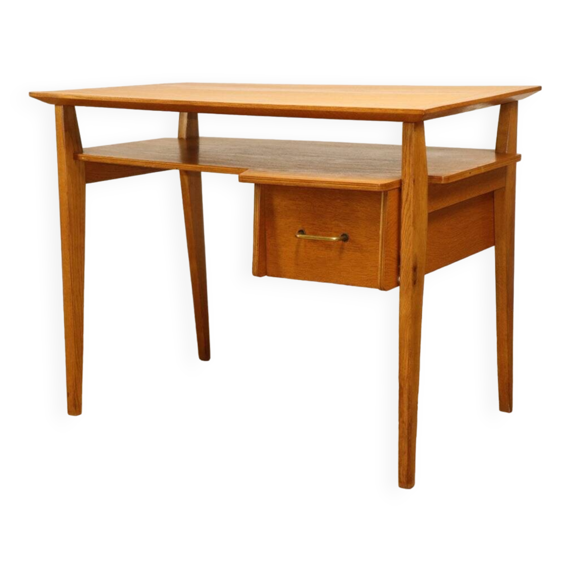 Vintage desk by Roger Landault in oak, 1950