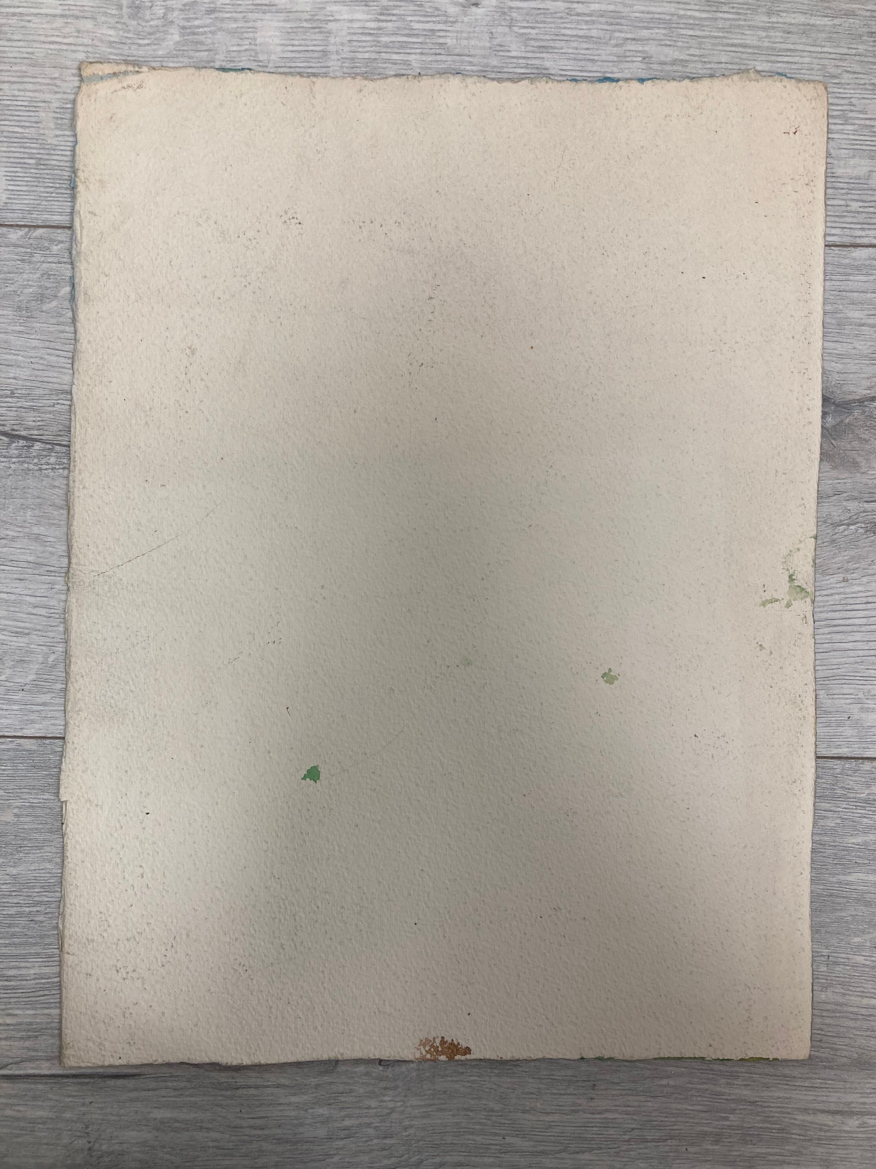 Vintage landscape watercolor