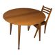 Round oak table