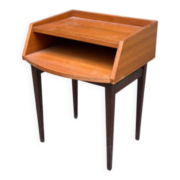 Table de chevet scandinave Mid-Century en teck 1960