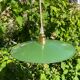 Workshop suspension in vintage green enamelled sheet metal