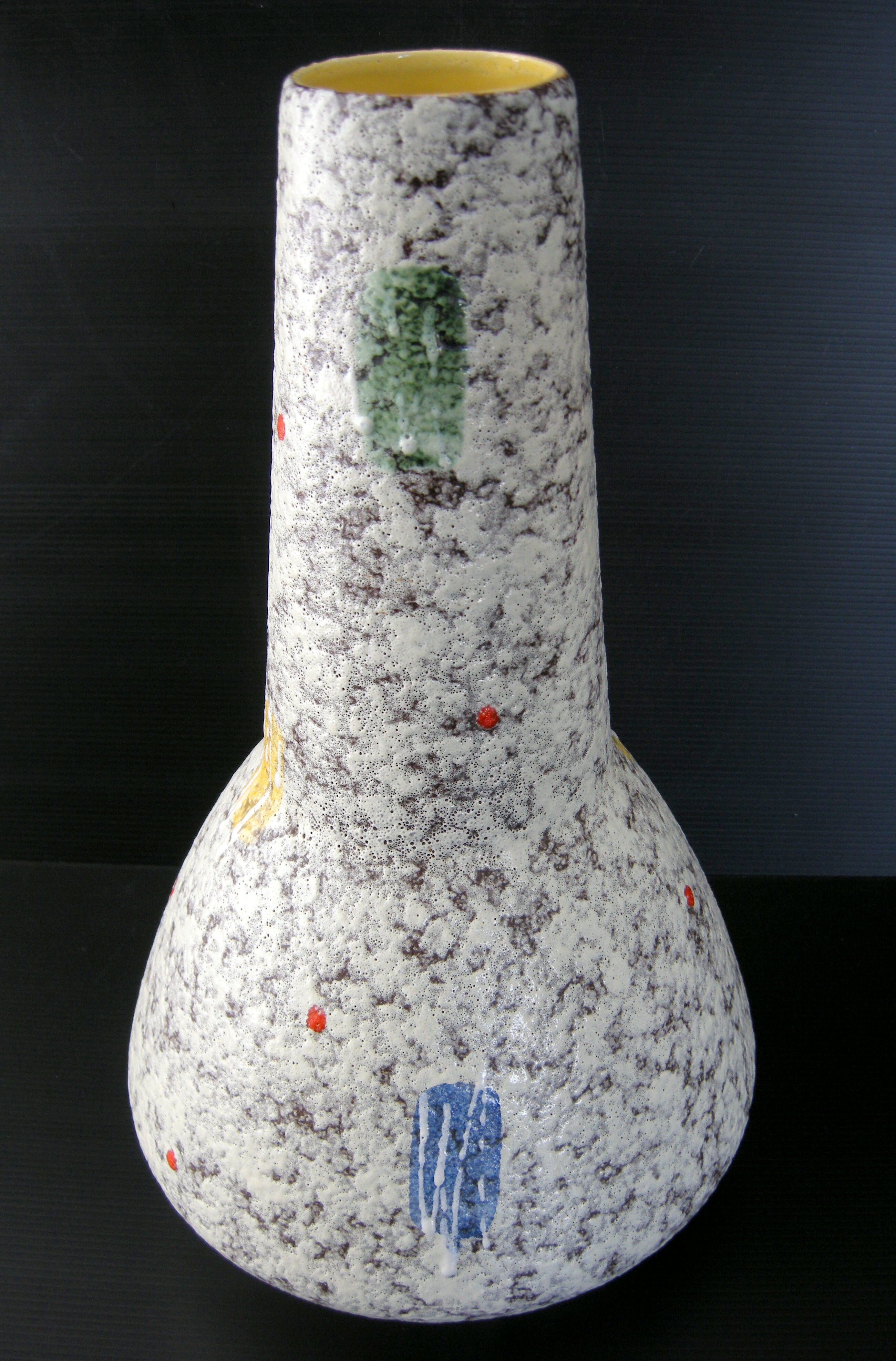 Vintage vase 1950 ceramic