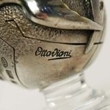 Glass and silver carafe by Ottaviani, Italy, 1970s