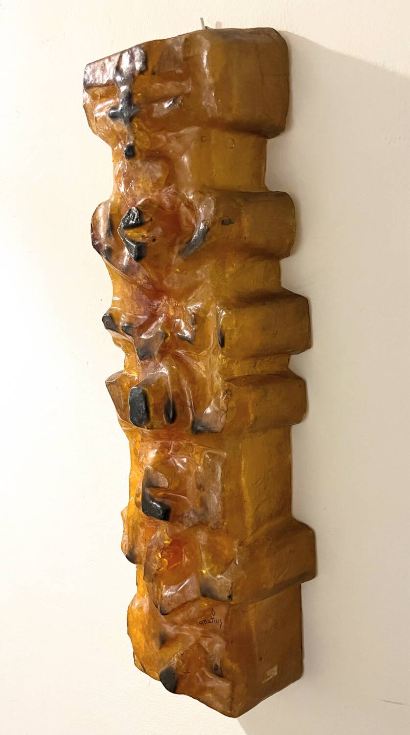 Matius Totem French Pop Art wall lights, sculpture, 1970