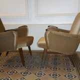 lot of 5 chairs Danish 50/60s Arno Votteler Knoll