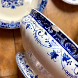 5 large serving plates, French production