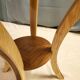 Pedestal table - small round table in wooden marquetry