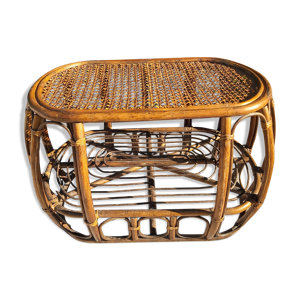 Tasse basse en rotin